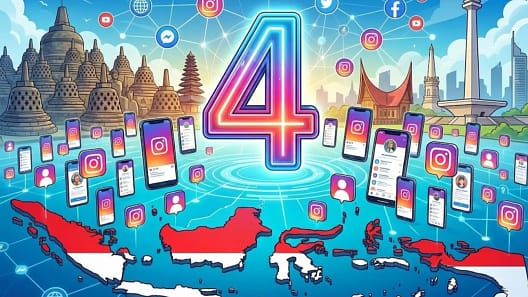 Indonesia Peringkat 4 Negara dengan Pengguna Instagram Terbanyak di Dunia