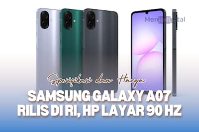 Samsung Galaxy A07, HP Layar 90 Hz Harga Rp 1 Jutaan