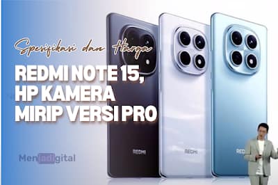 Spesifikasi dan Harga Redmi Note 15, HP Kamera Mirip Versi Pro