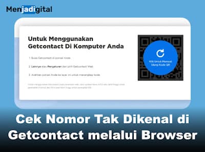 Cek Nomor Tak Dikenal di Getcontact melalui Browser
