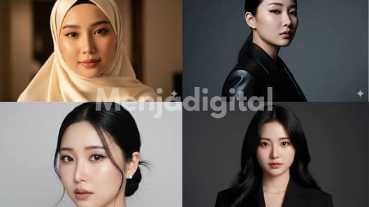 20 Prompt Gemini AI, Foto Close-Up Portrait Elegan (Wajah Asli)